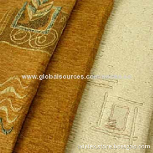 Embroidered Polyester Suede Fabric, 75 x 225, 105 x 150, 105 x 200, 105 x 300 Construction